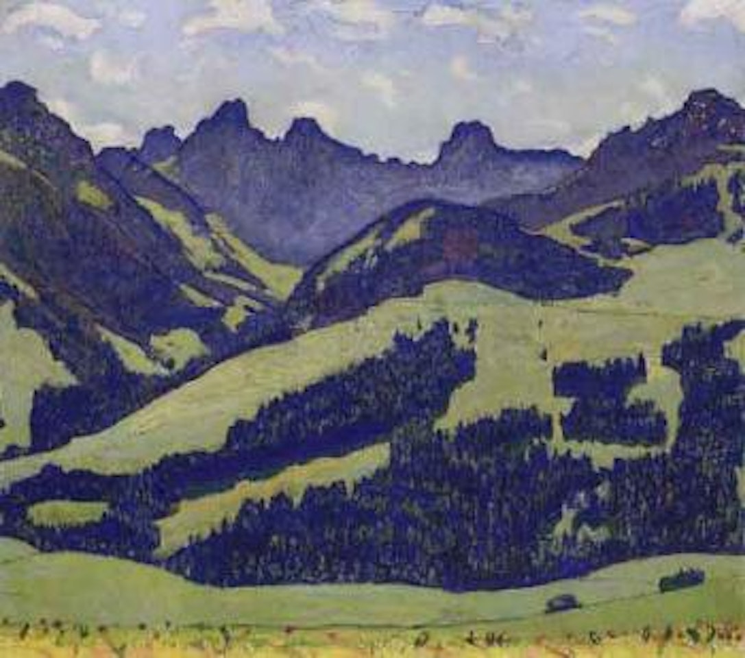 Landscape in the Chateau d'Oex region by Ferdinand Hodler