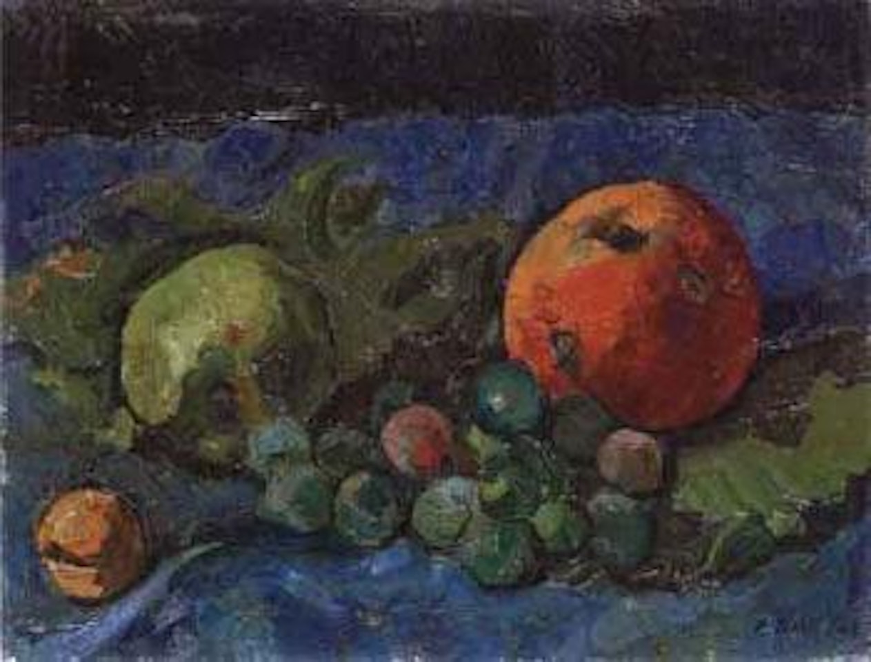 Still life with fruit by Paul Basilius Barth