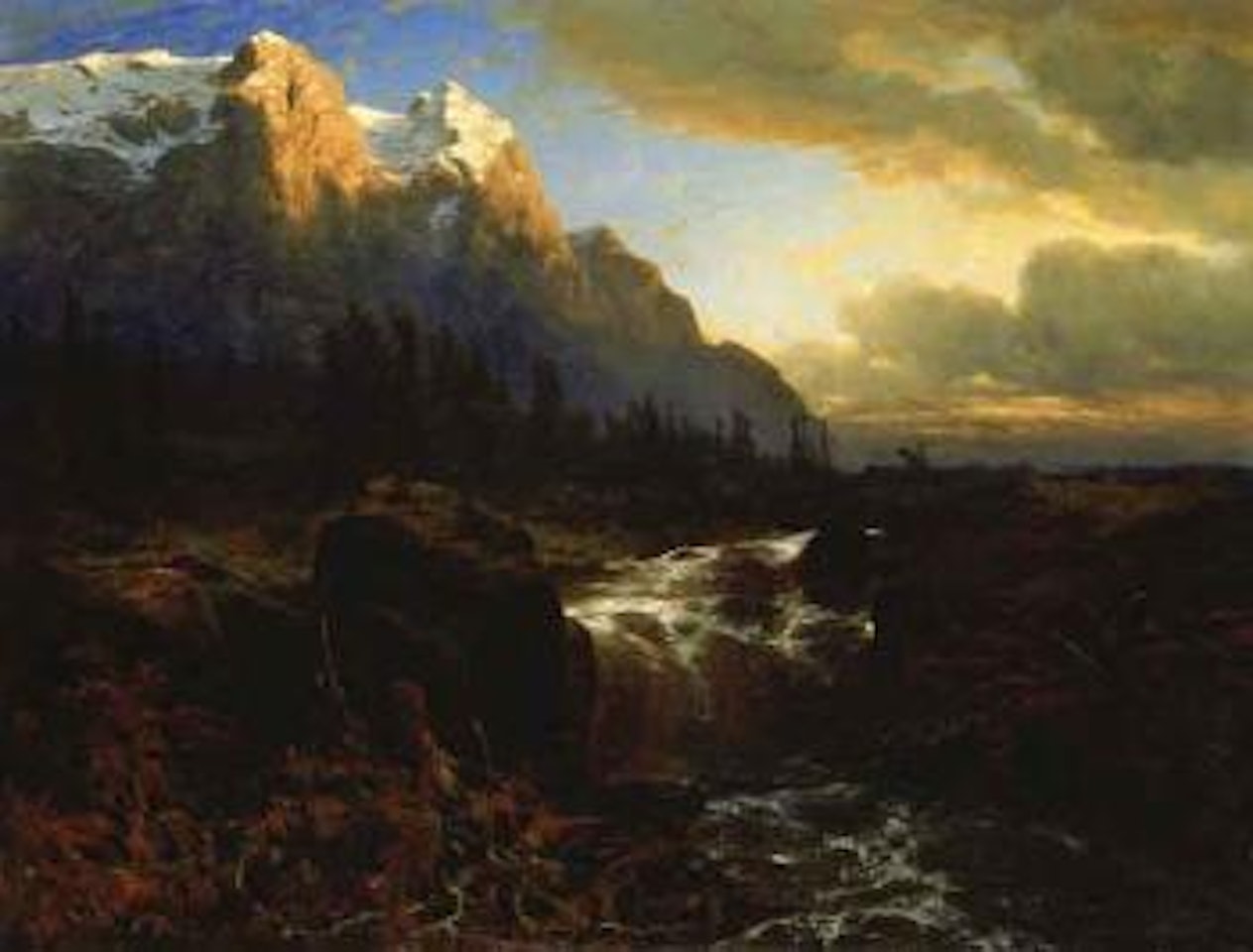 Souvenir de Rosenlaui by Alexandre Calame