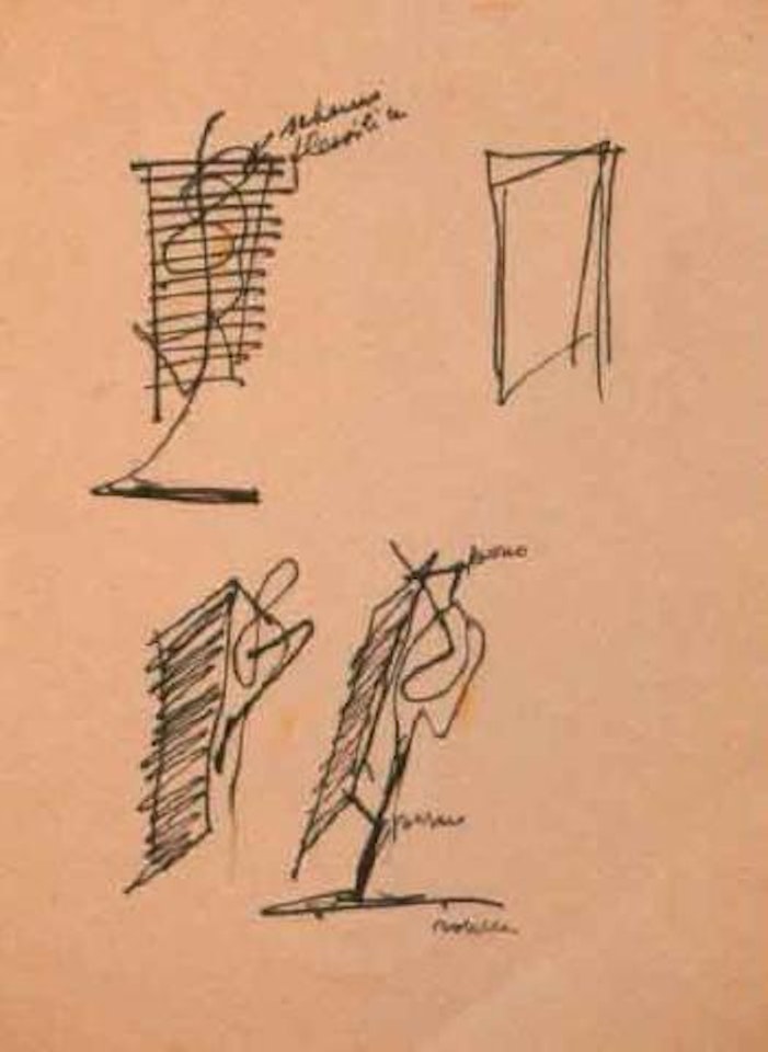 Study for lamp by Lucio Fontana