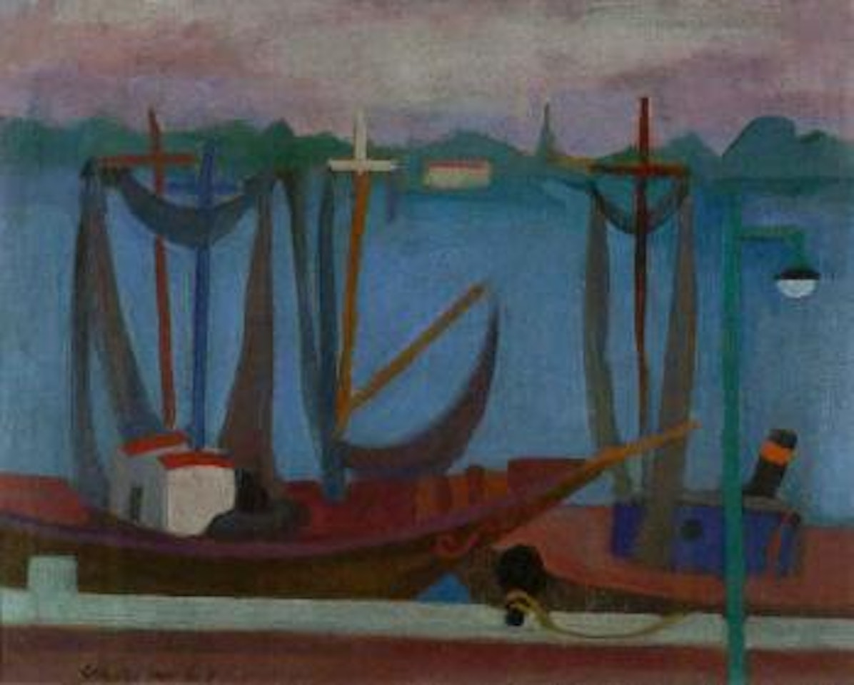 Harbour by Mario Mafai