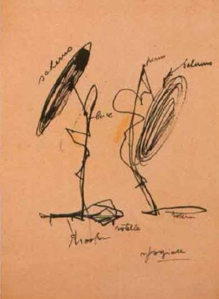 Study for lamp by Lucio Fontana