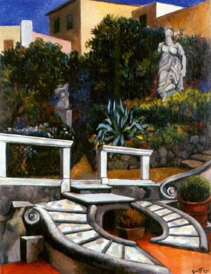 Gardenm of Palazzo del Grillo by Renato Guttuso