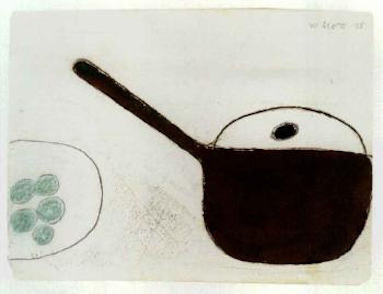 Pan and fruit by William Scott