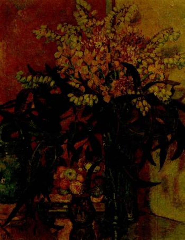 Still life with flowers by Theo van Rysselberghe