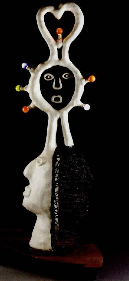 Lampe - balck white man by Niki de Saint Phalle