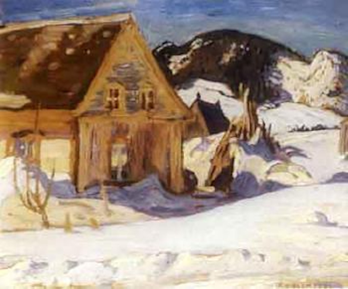 Winter, Quebec. Landscape by Alexander Young Jackson