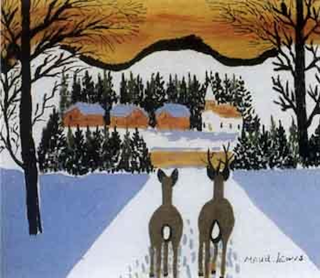 Two deer by Maud Lewis