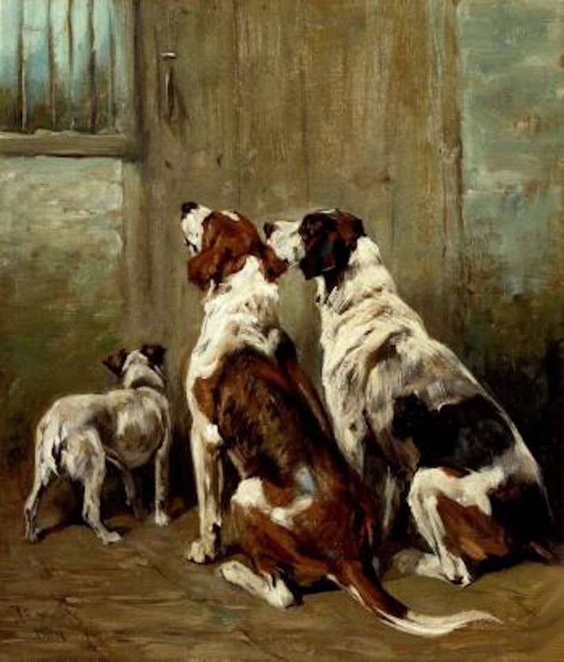 At the kennel door by John Emms