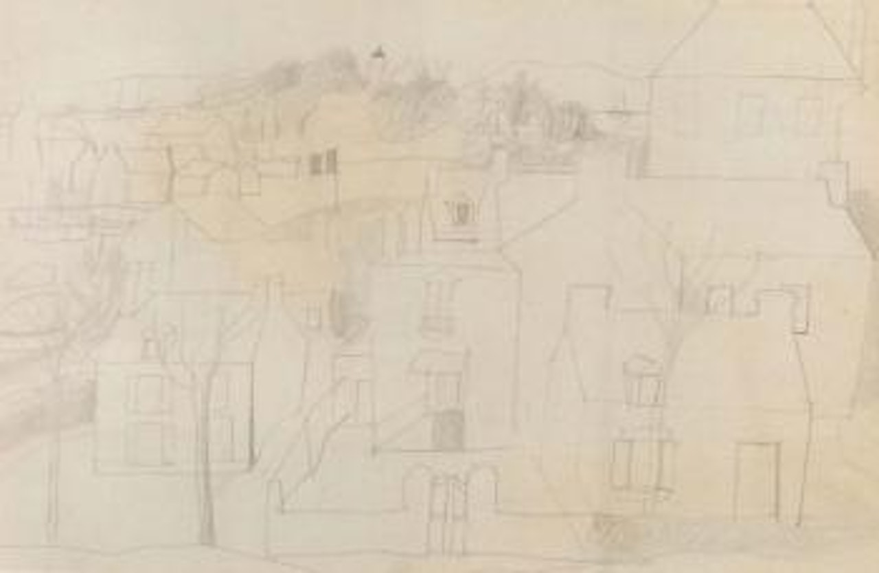 Treboul, Brittany by Ben Nicholson, O.M.