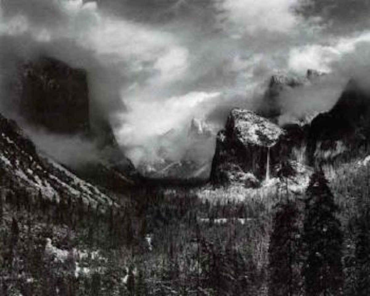 Clearing winter storm, Yosemite National Park by Ansel Adams