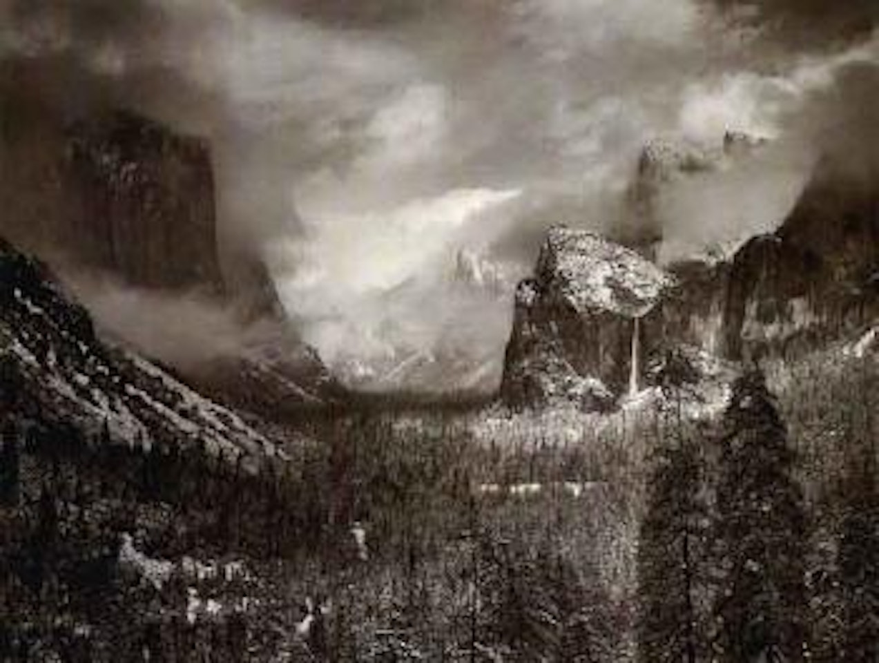 Storm, Yosemite Valley, California by Ansel Adams