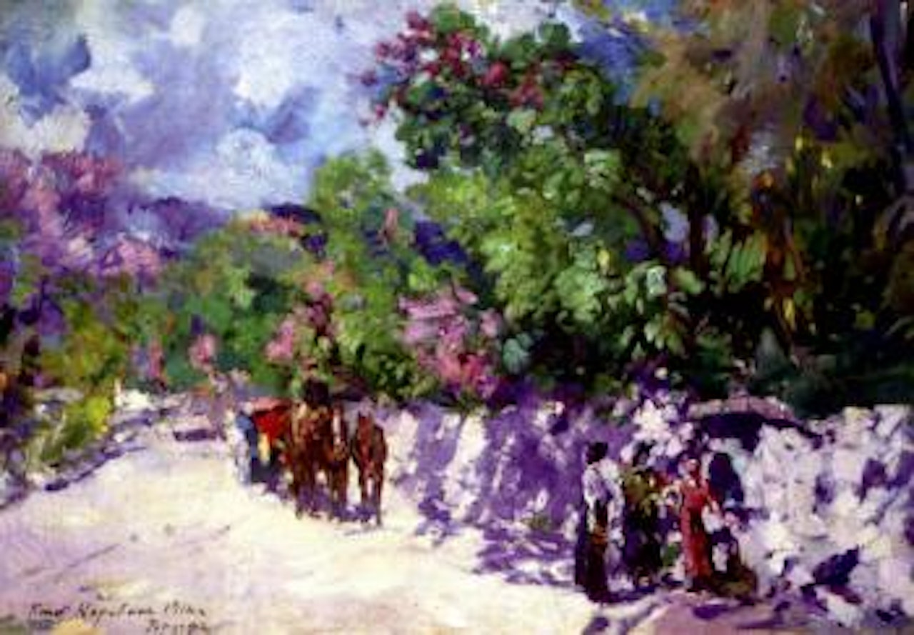 Gurzuf in summer by Konstantin Alekseevich Korovin
