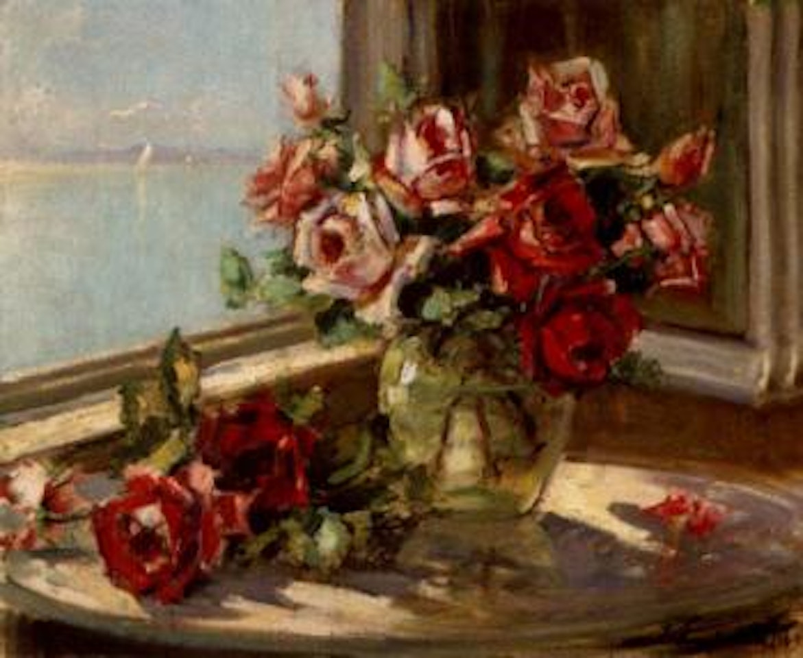 Roses by Georgij Aleksandrovic Lapschin