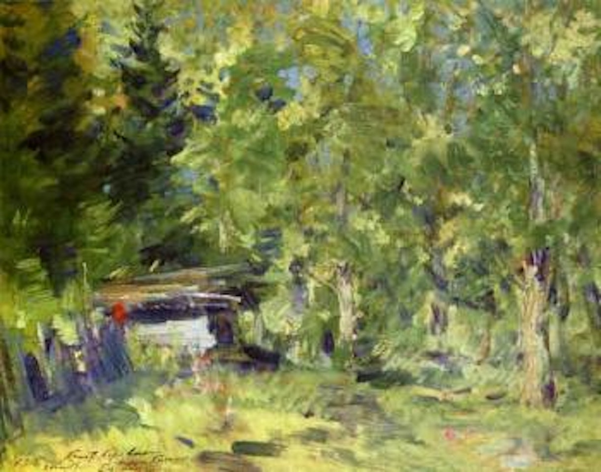 Design for Act 1 of the opera The Invisible City of Kitezh by Konstantin Alekseevich Korovin