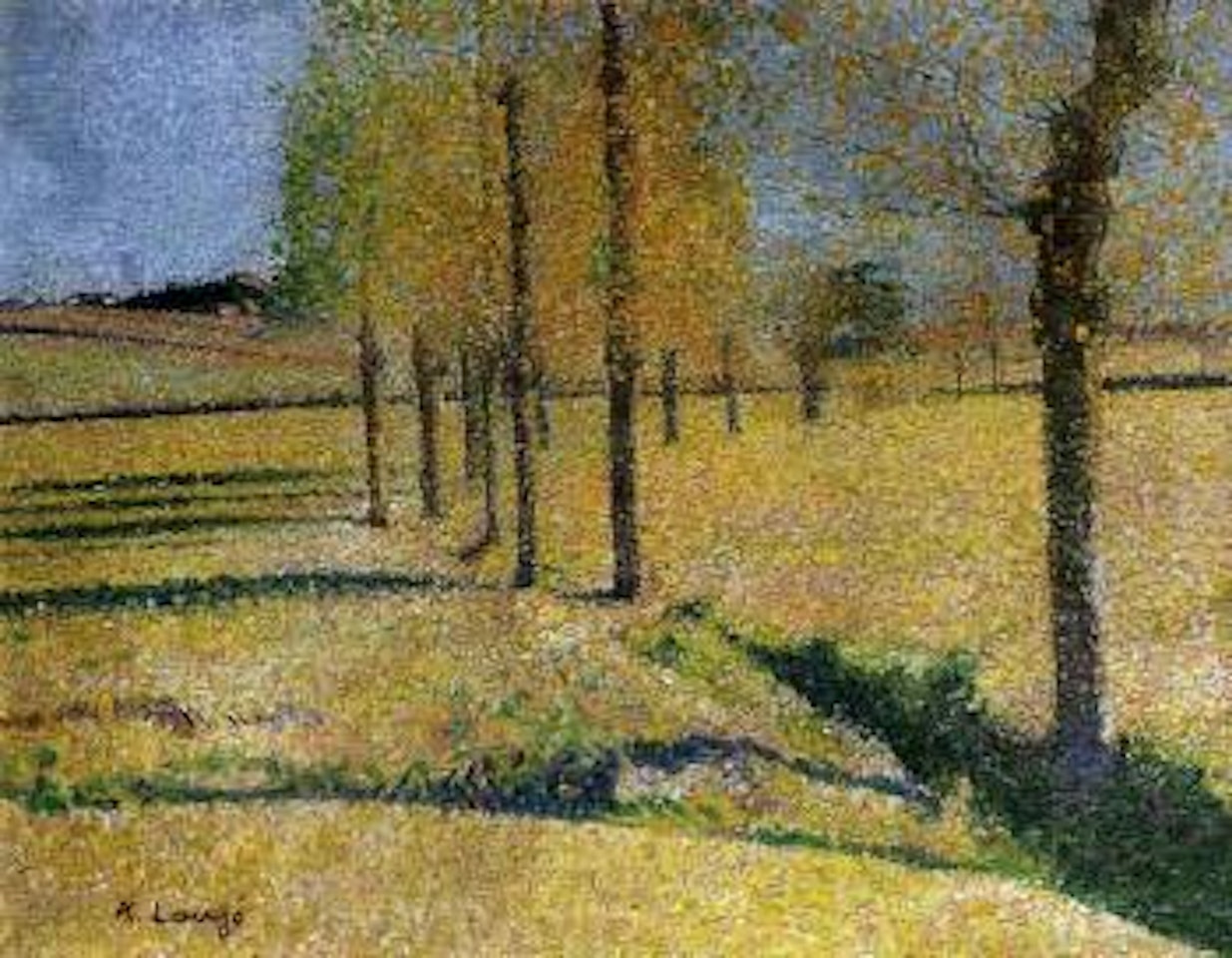 Allee des saules a Cailhac by Achille Laugé