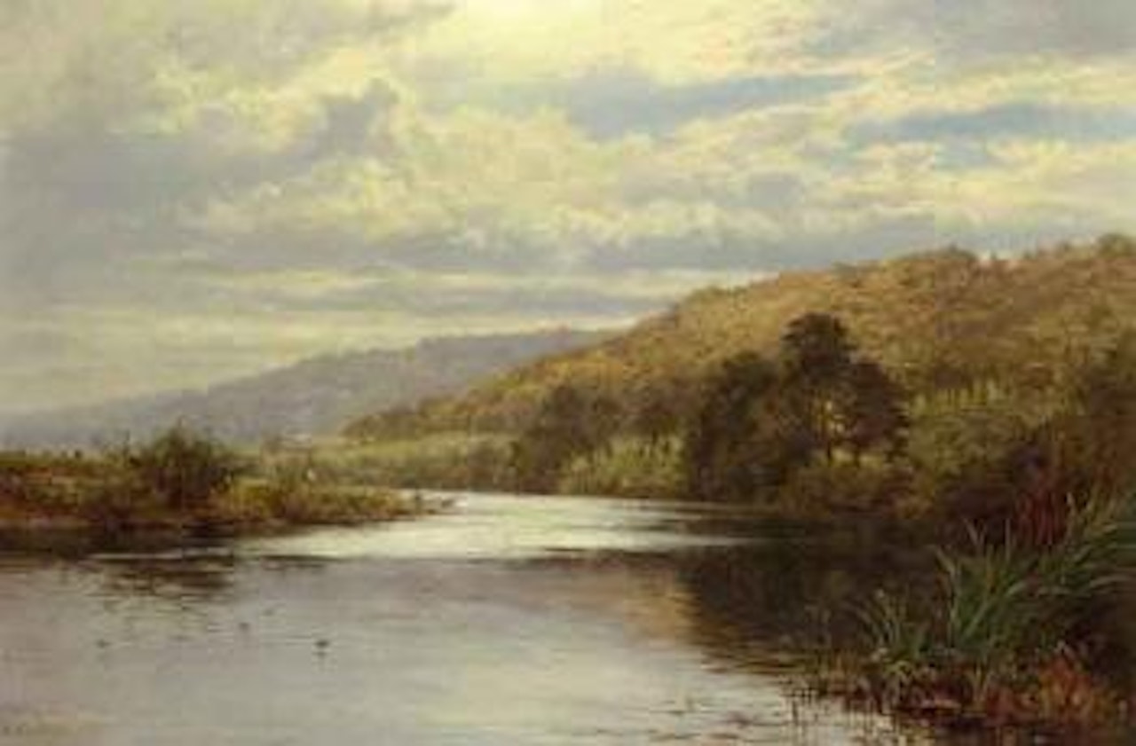 On the Thames by Benjamin Williams Leader