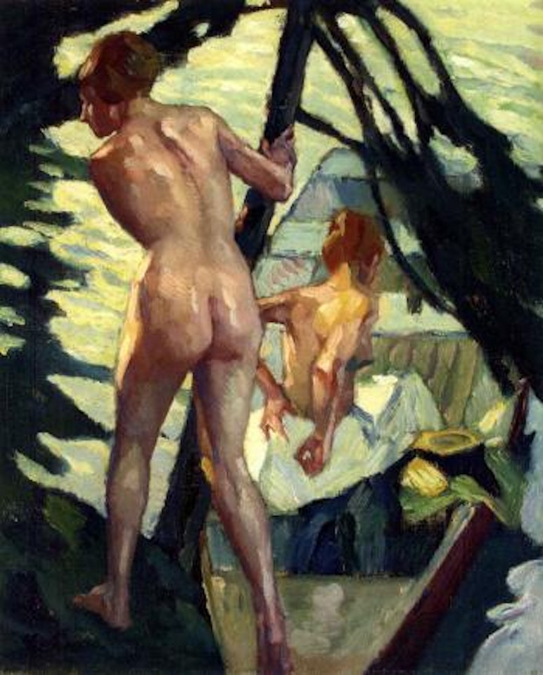 On the boat by Leo Putz