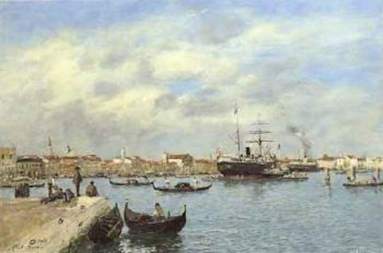 Venise, Grand Canal by Eugène Boudin