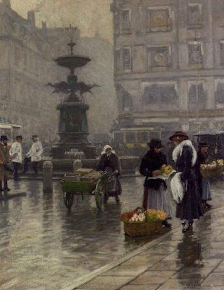 Square in Copenhagen by Paul Fischer