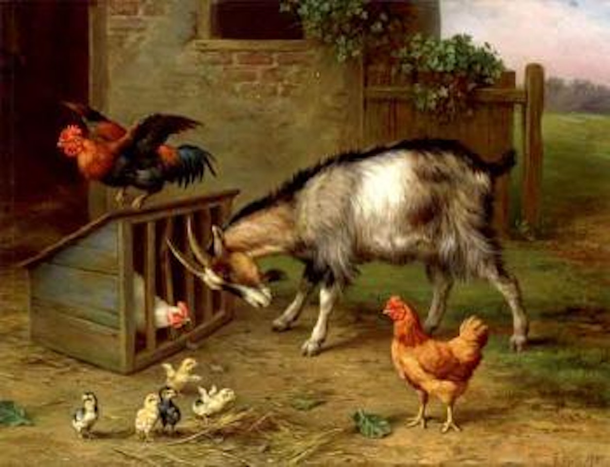 The intruder by Edgar Hunt