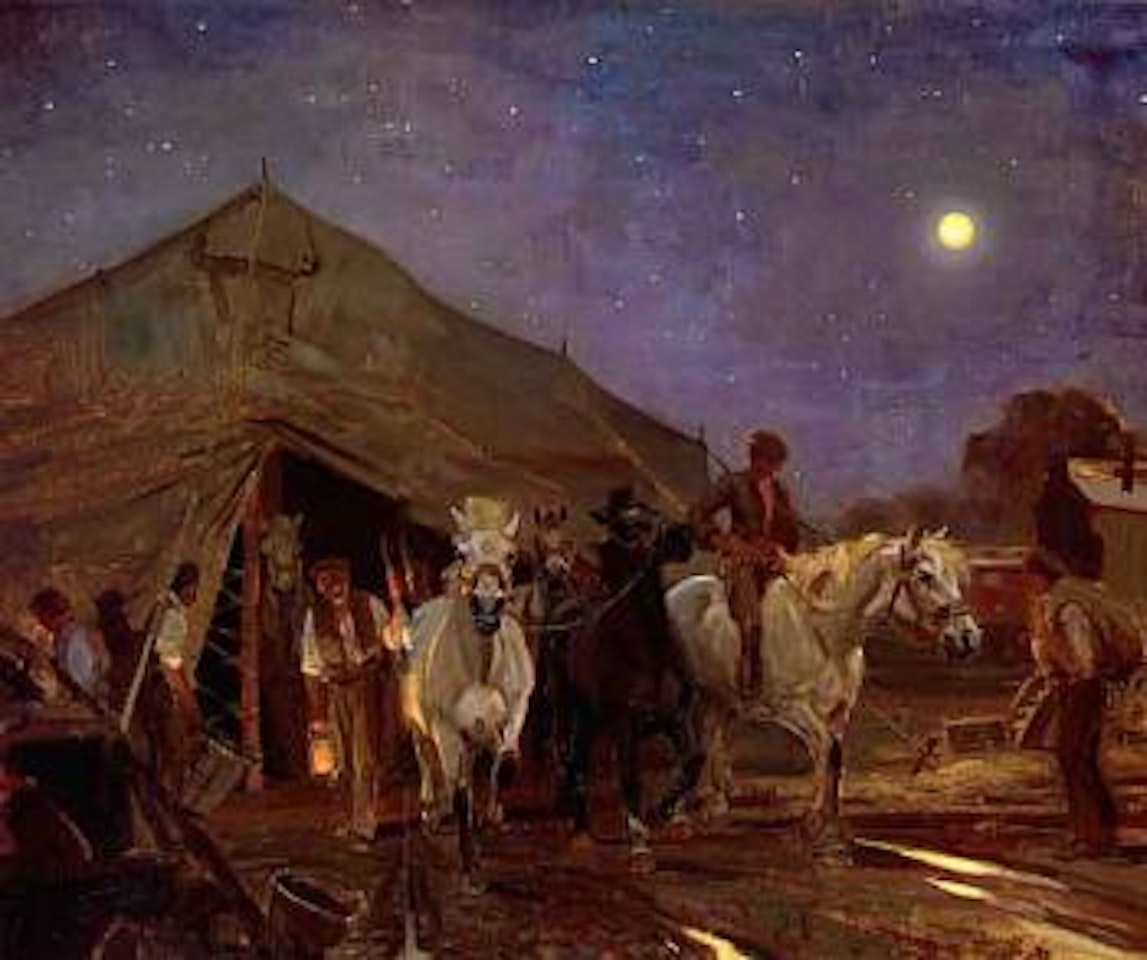 October moon by Edward Seago