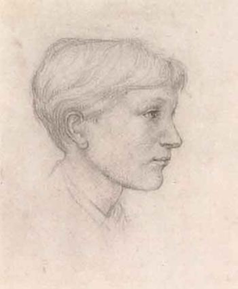 Portrait of the artist's son by Edward Coley Burne-Jones