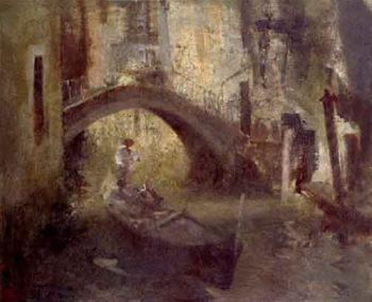 The dark canal by Edward Seago