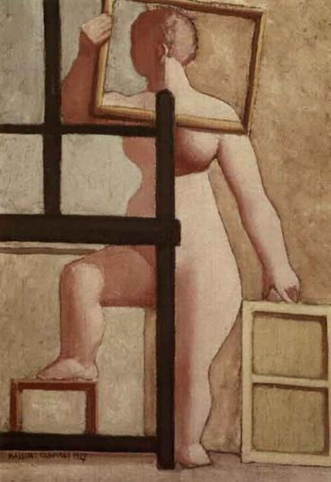 Female nude by Massimo Campigli