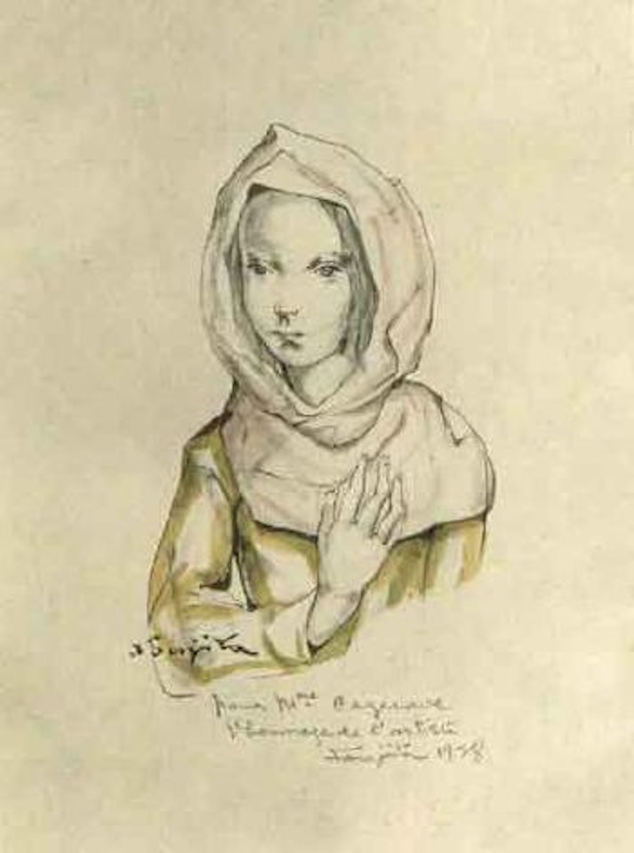 Jeune fille by Leonard Tsuguharu Foujita