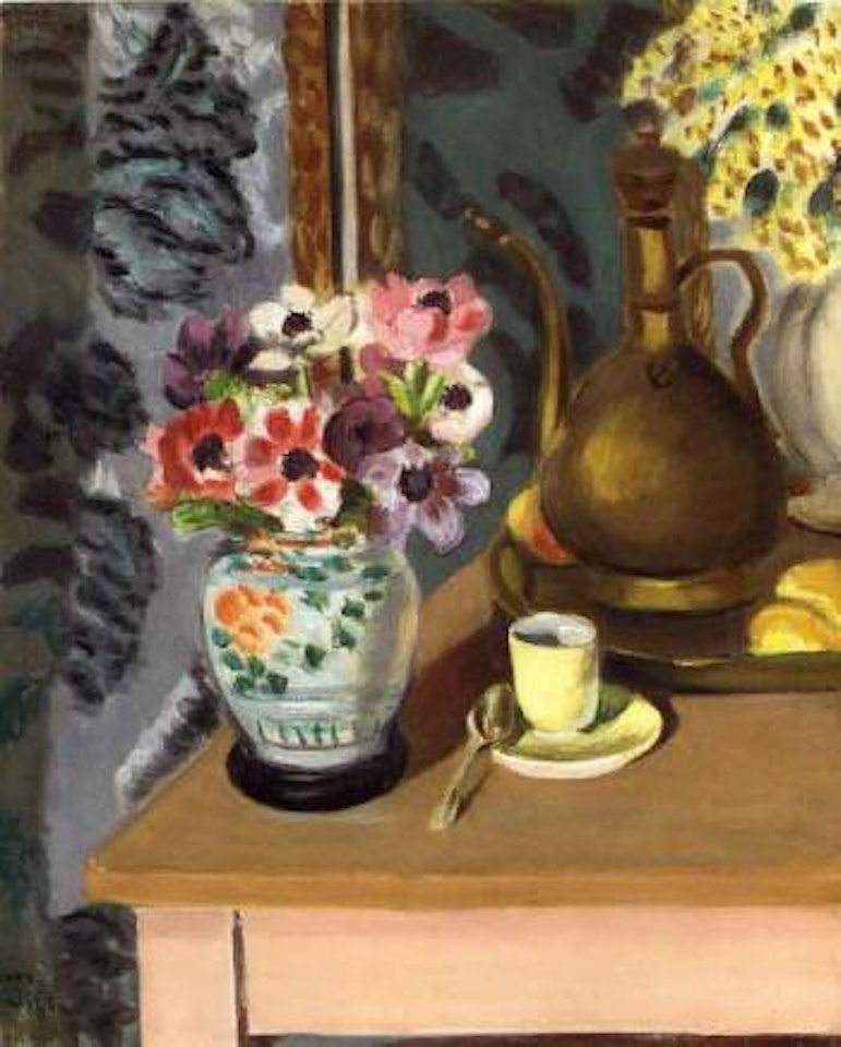 Nature morte aux fleurs avec tasse by Henri Matisse