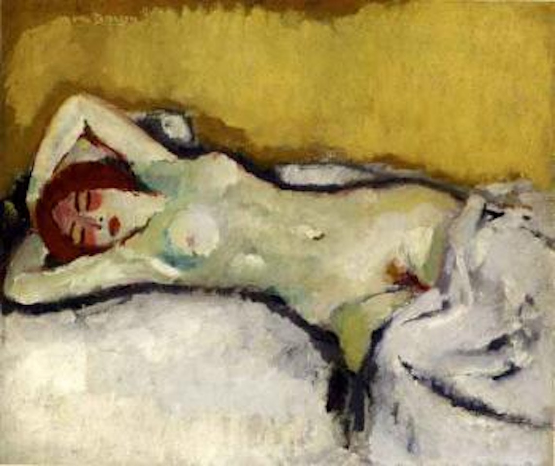 Dormeuse, Mika nue sur divan by Kees van Dongen
