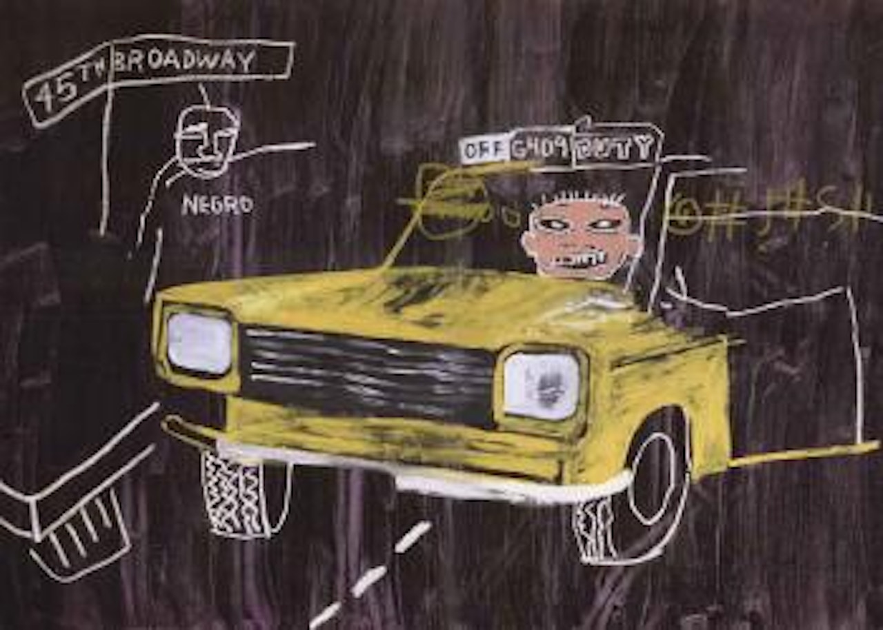 Taxi, 45th Broadway by Jean-Michel Basquiat by Andy Warhol