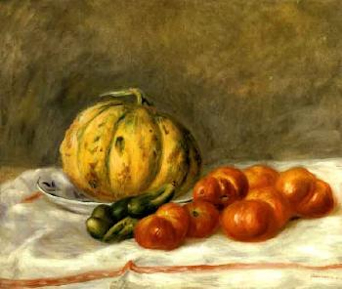 Melon et tomates by Pierre-Auguste Renoir