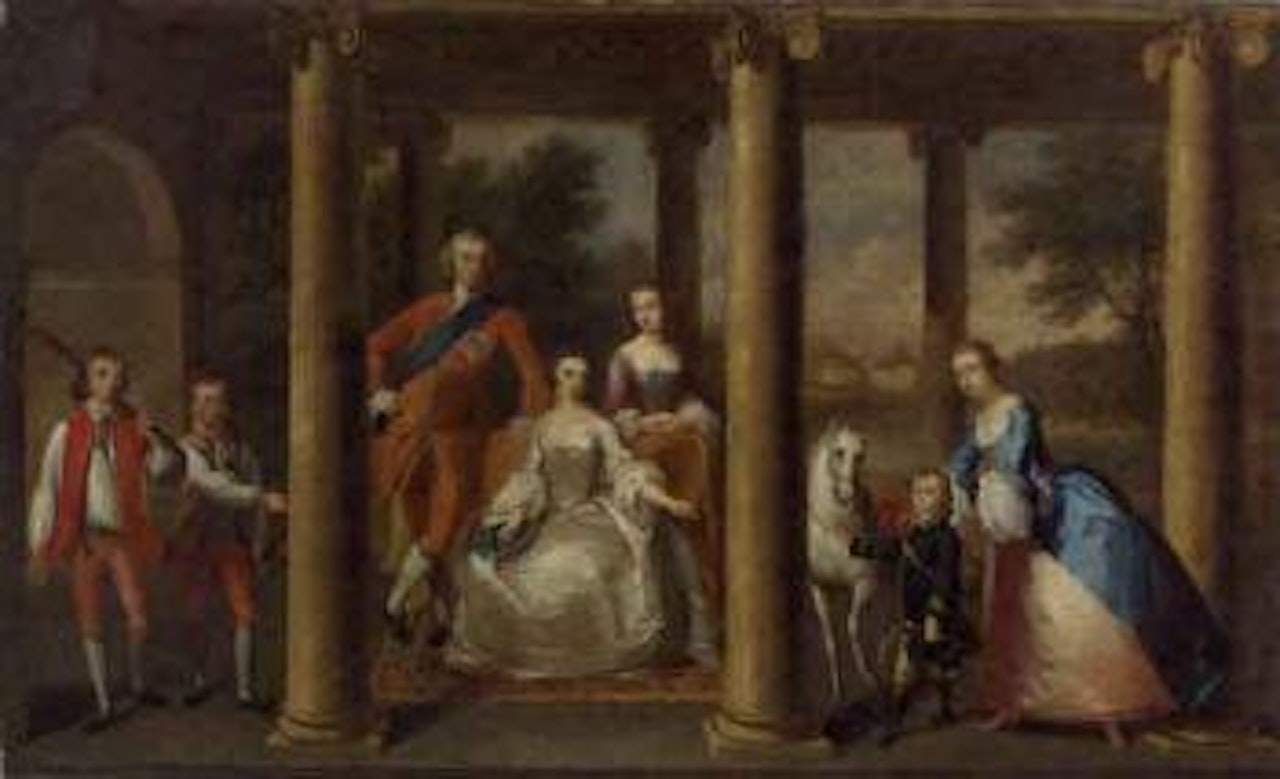 Portrait of the family of the Duke of Marlborough by Thomas Hudson