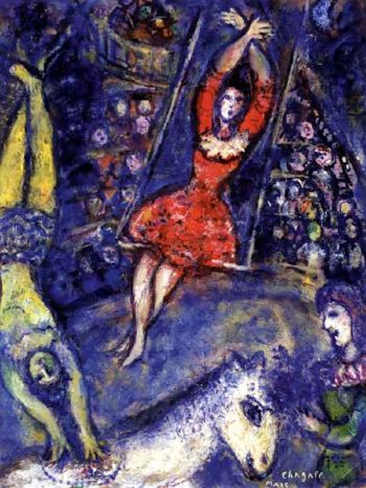 Au cirque, l'acrobate by Marc Chagall