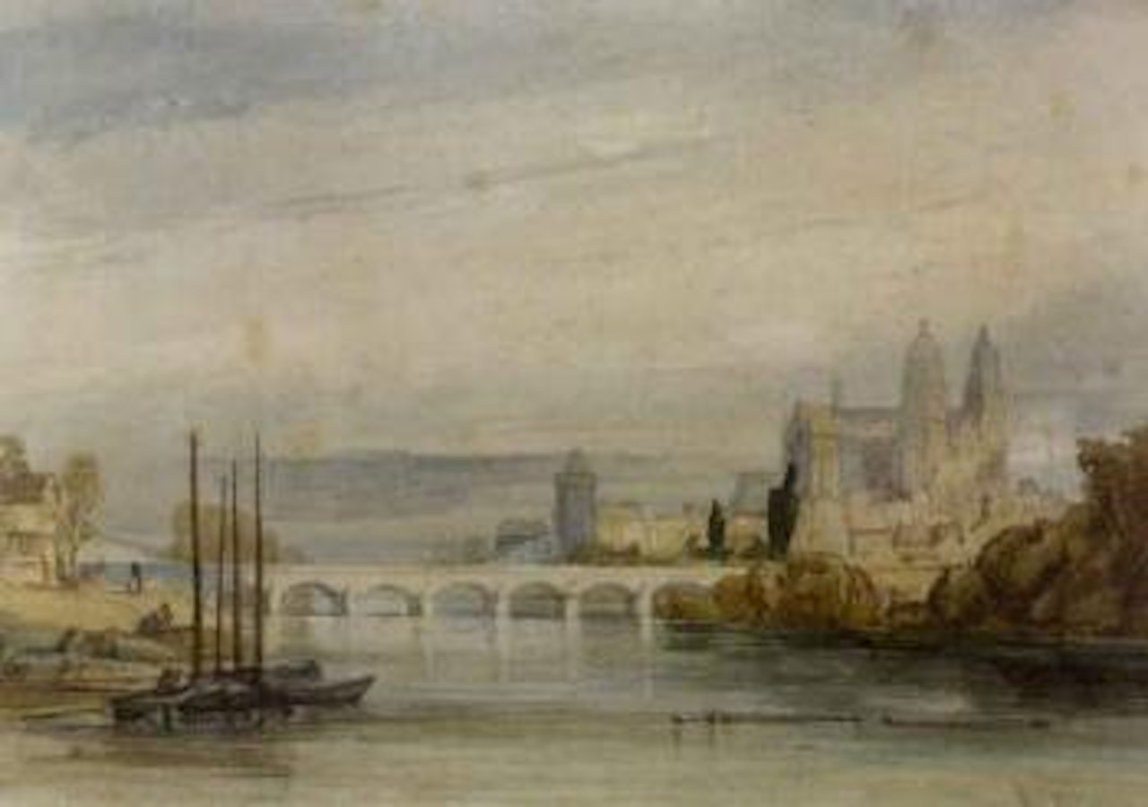 Bridge over the Somme at Abbevile by William Callow