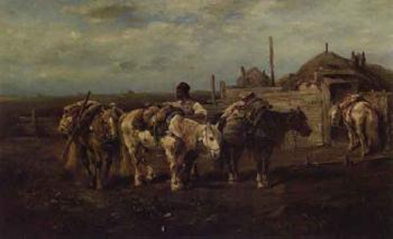 The outpost by Adolf Schreyer
