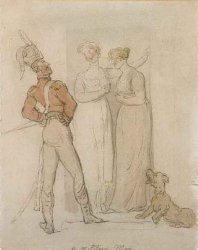 Military man by Thomas Rowlandson