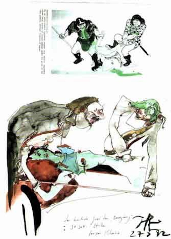 Highest degree of movement by Horst Janssen