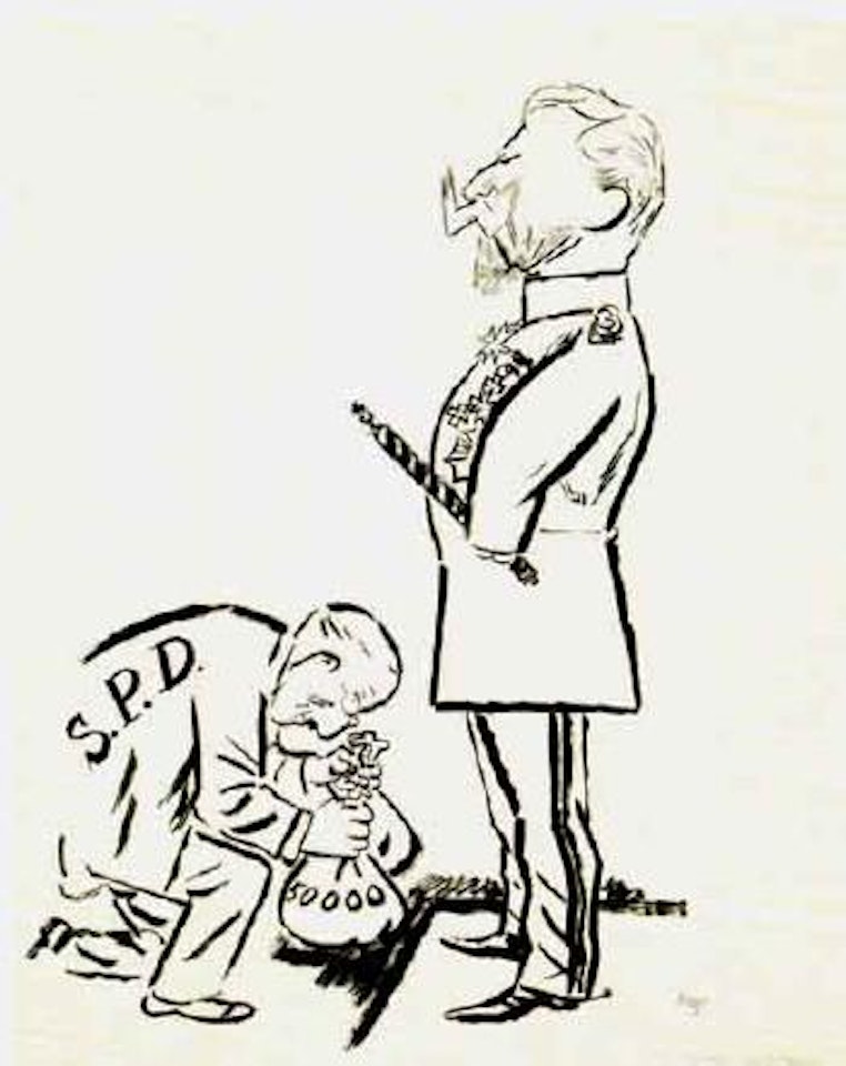SPD giving the Kaiser, what belongs to the Kaiser by George Grosz