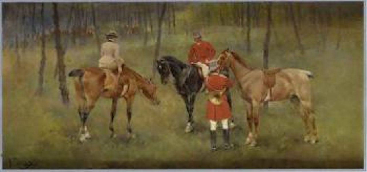Fox hunting by Jose Cusachs Y Cusachs