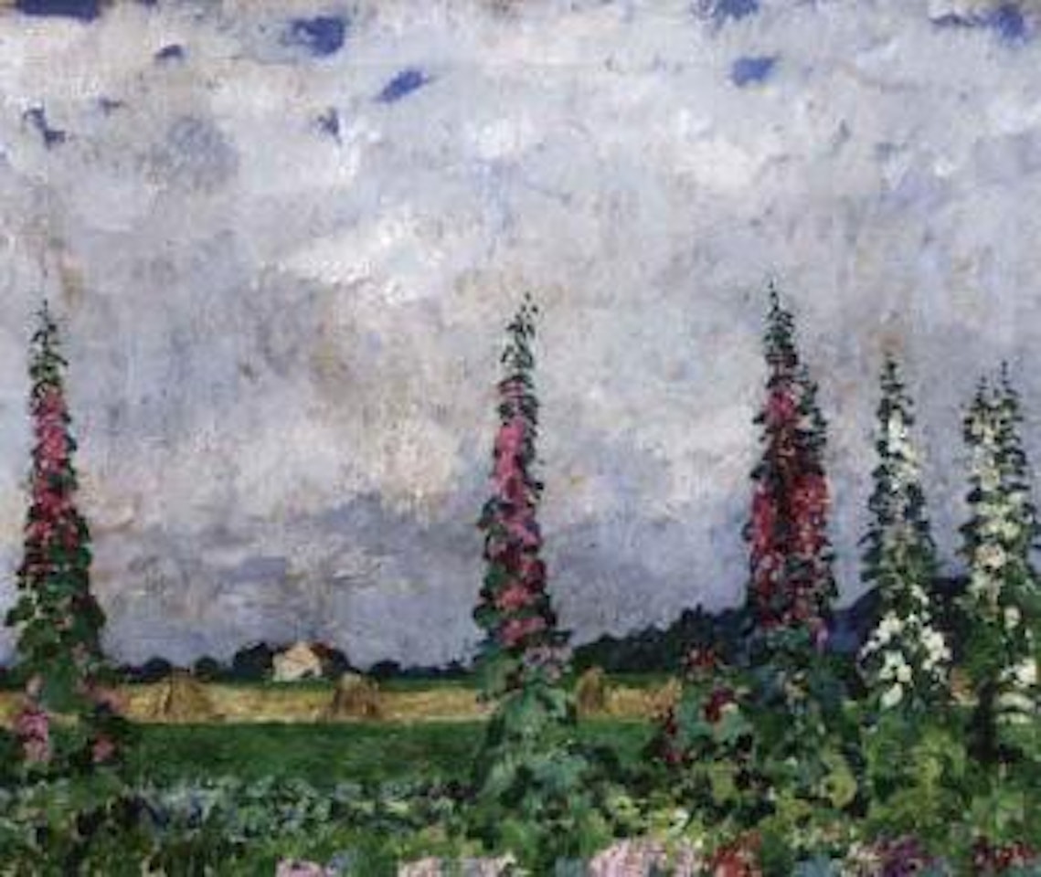 Flower garden by Clarenbach House by Max Clarenbach