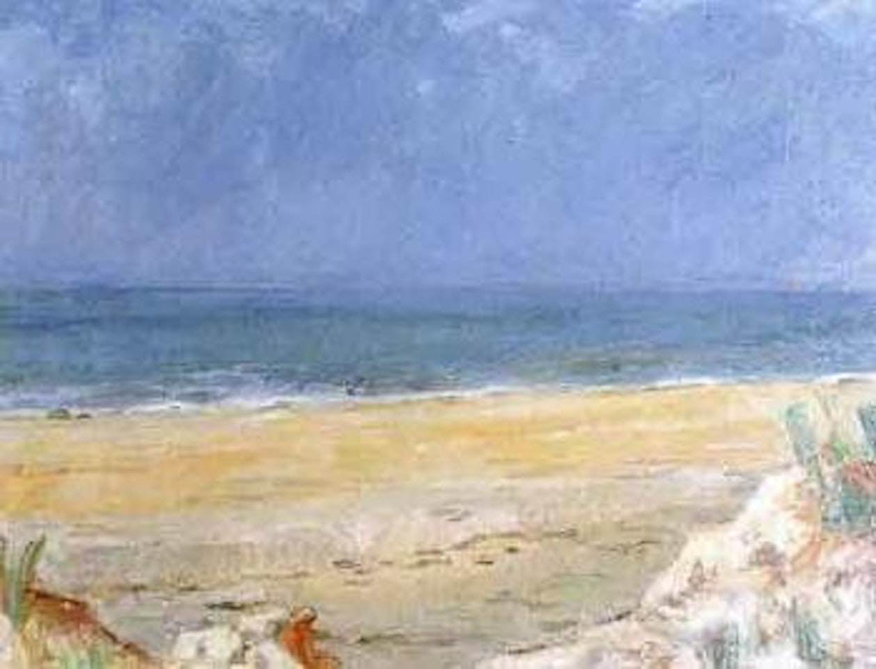 Seascape with Ile de Re by Paul Basilius Barth