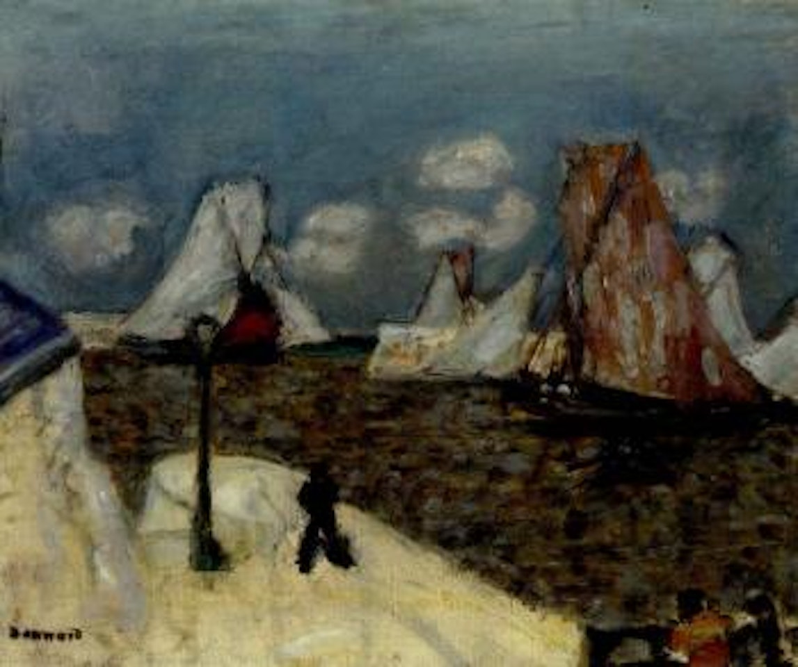 Bateaux pres du port by Pierre Bonnard