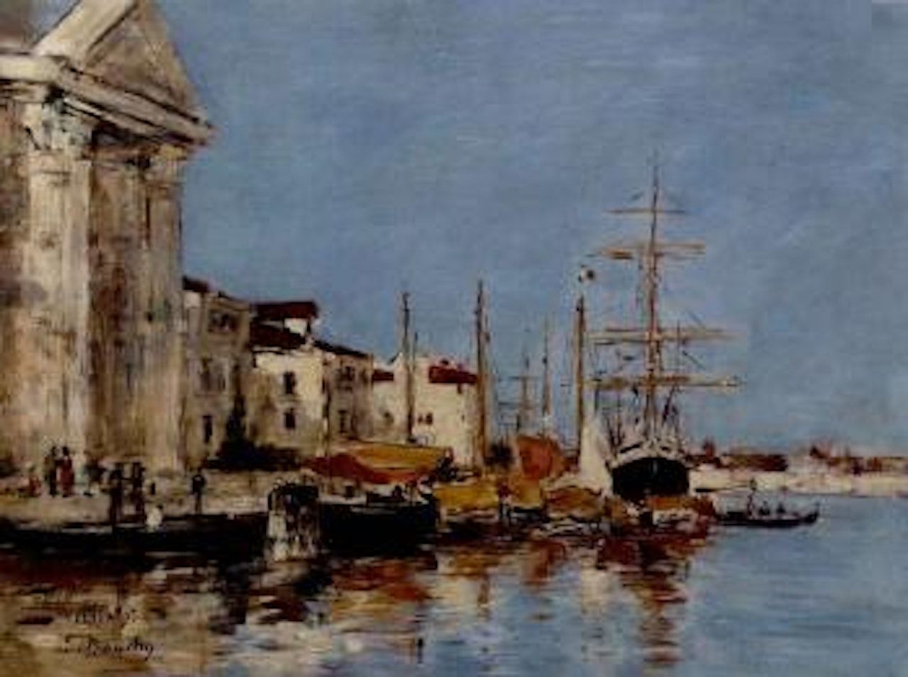 Douane, Venise by Eugène Boudin