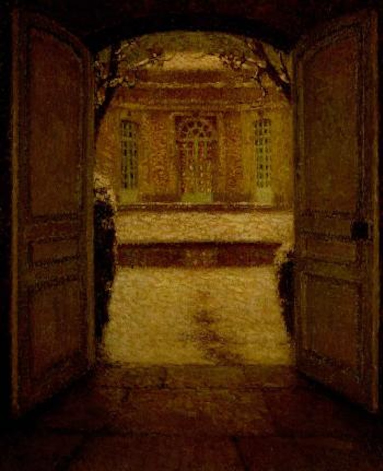 Pavillon francais sous la neige, Versailles by Henri Le Sidaner