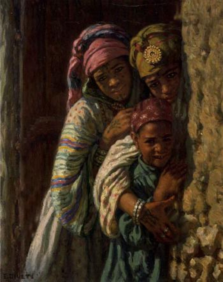 Deux jeunes filles by Etienne Alphonse Dinet