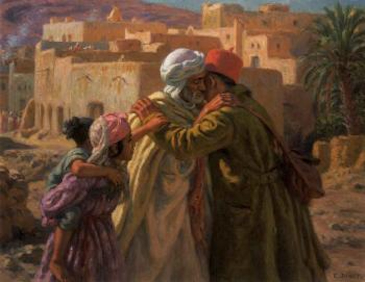 Depart du conscrit by Etienne Alphonse Dinet