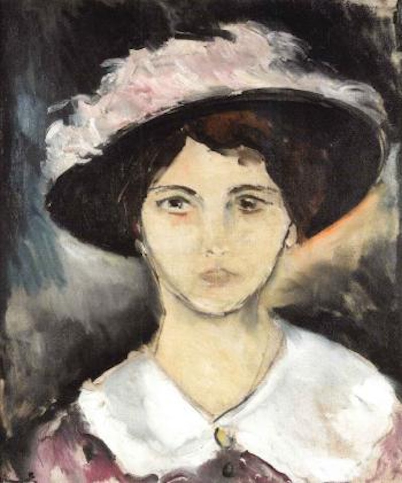 Femme au chapeau rose by Maurice de Vlaminck